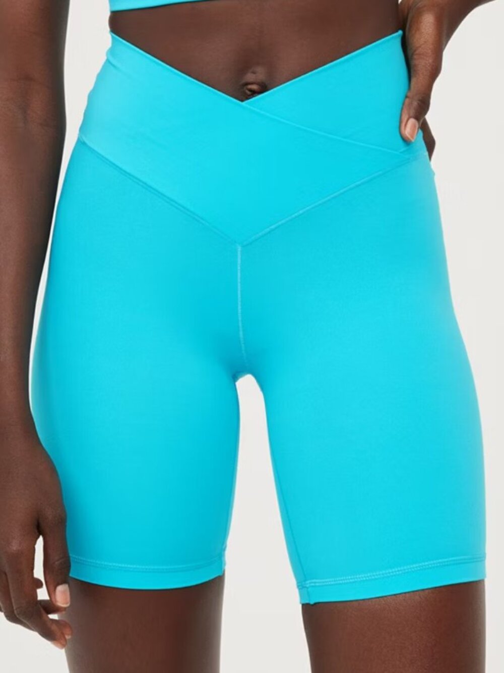 OFFLINE By Aerie Real Me Crossover 7" Bike Short, Turquoise, Size Medium